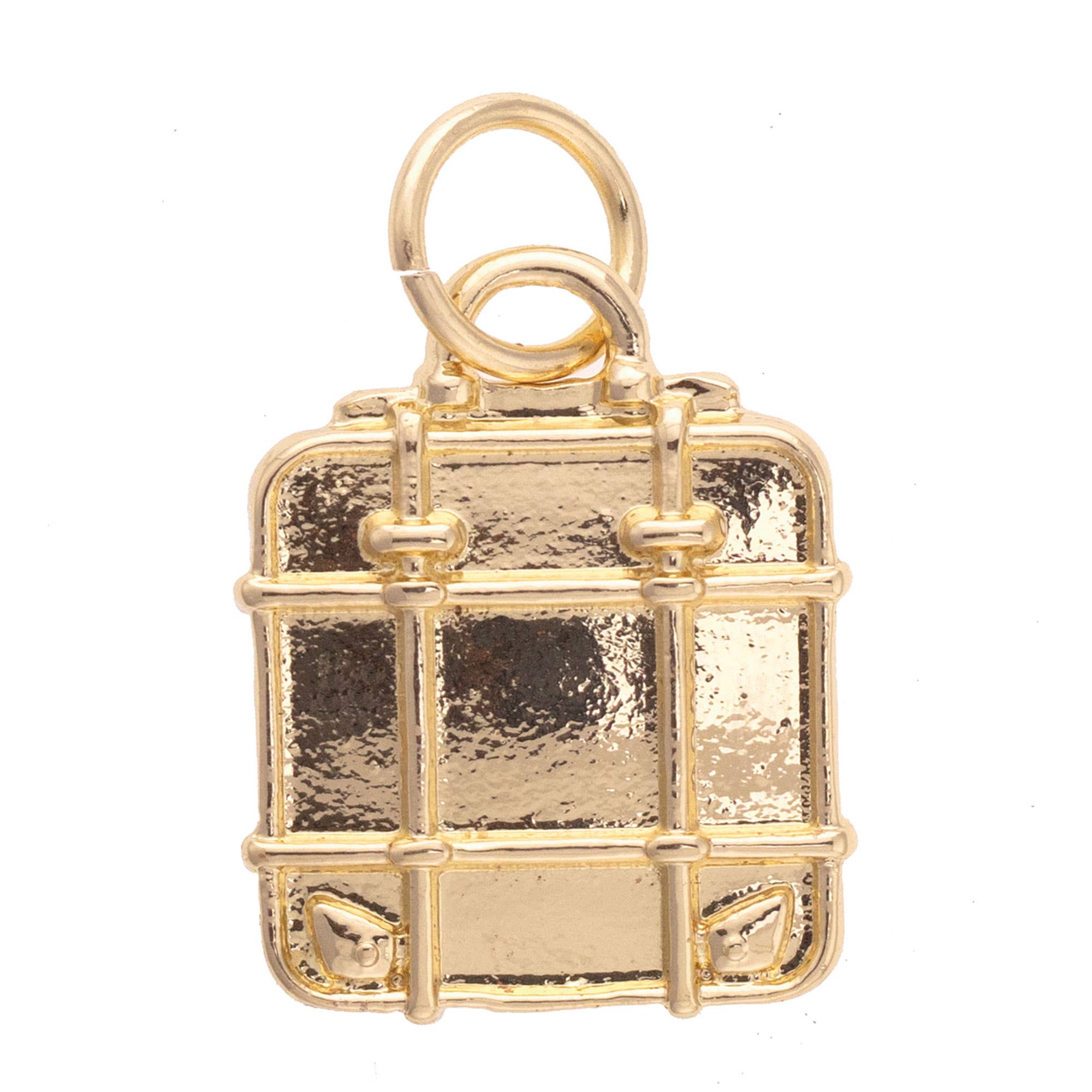 Canvas Style – wholesale Nyckelringar - Dam – Överdimensionerad bagageberlock i glänsande guld0