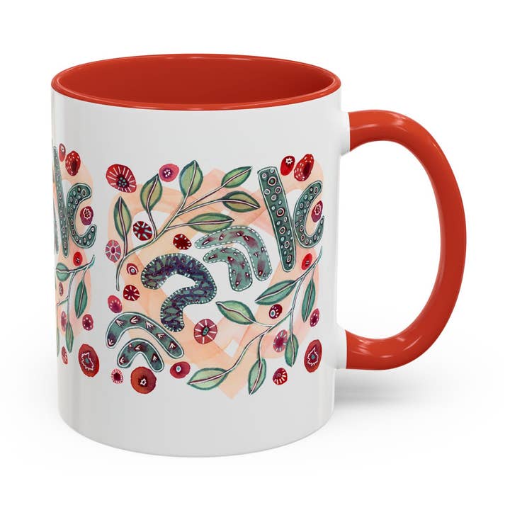 Mug, 11 oz | Ahava (Love) Hebrew Art Design and other Purchase Wholesale ahava. Free Returns & Net 60 Terms on Faire trending on Faire.