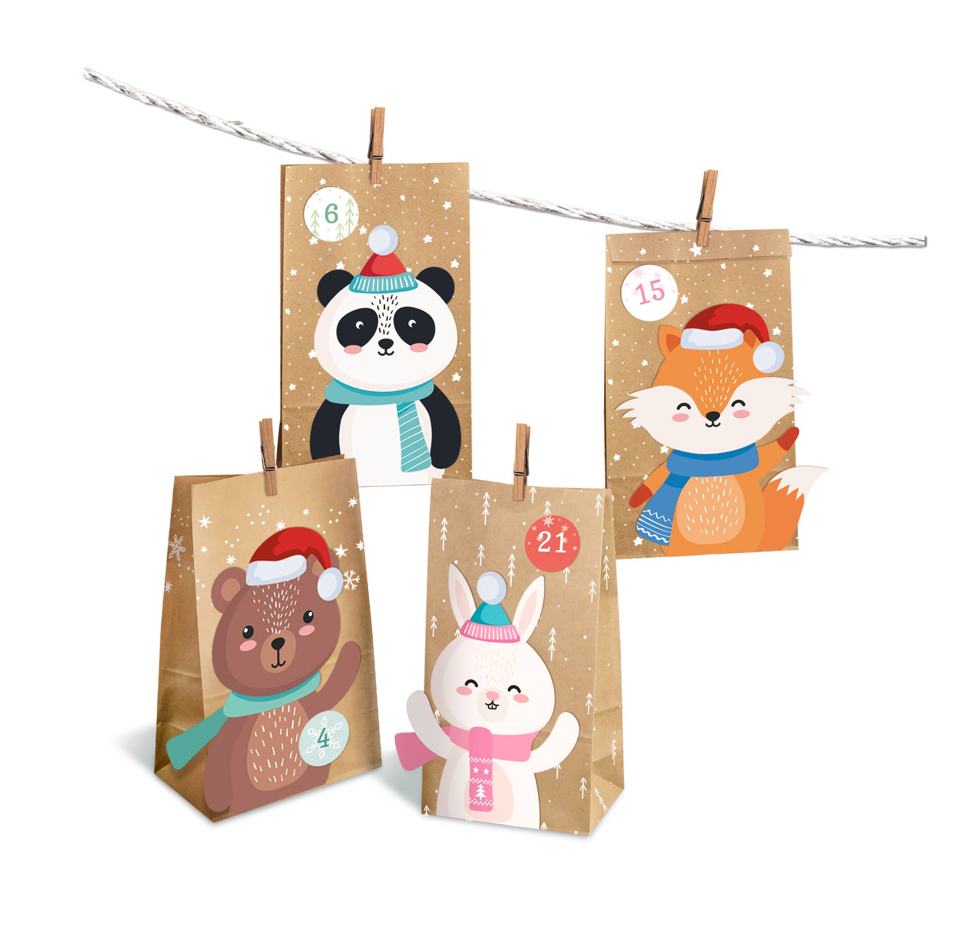 URSUS® / Buntpapierfabrik Ludwig Bähr GmbH & Co. KG – Großhandel Adventskalender – Adventskalender "Winter friends"7