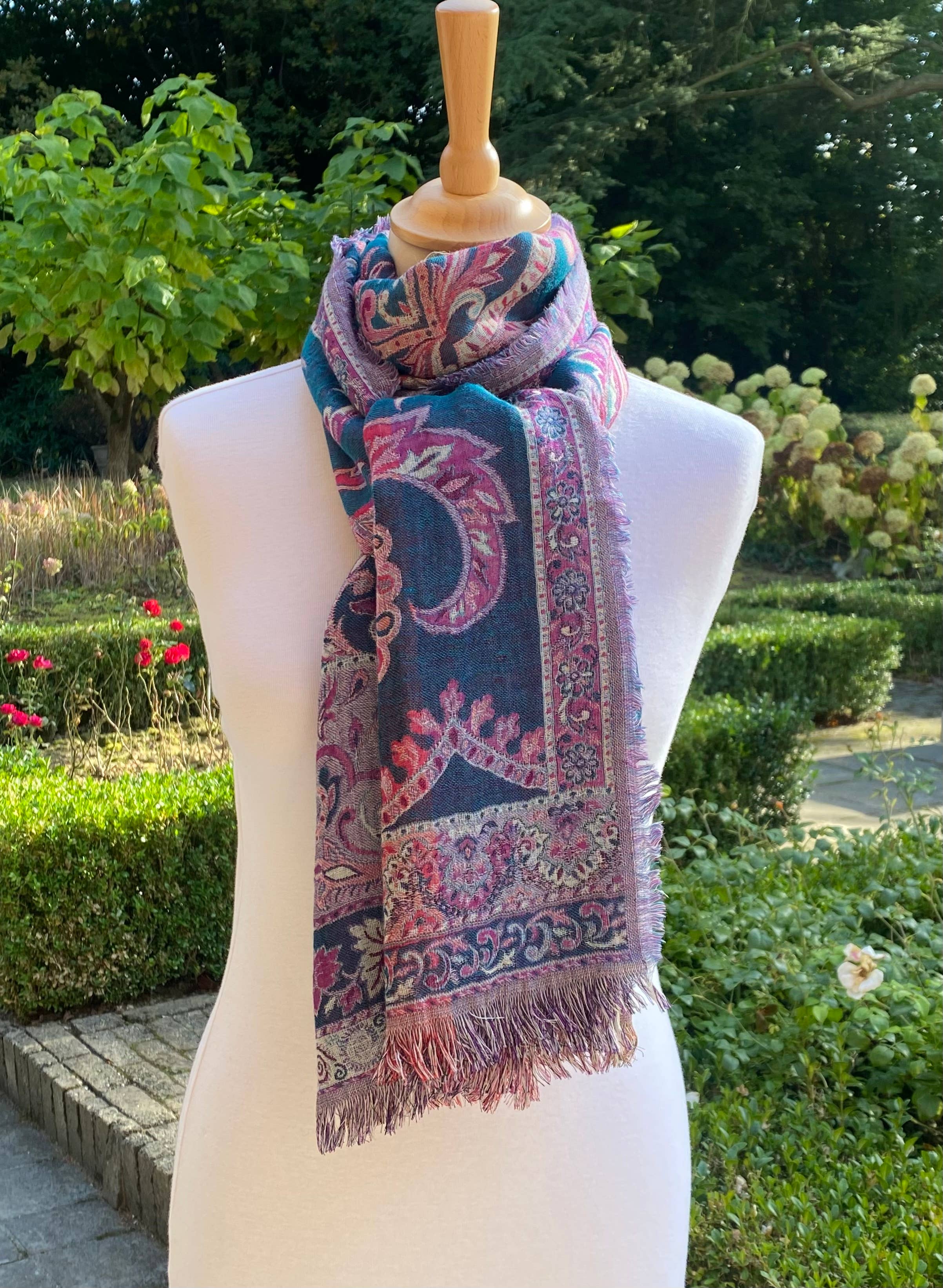 DIWALI PARIS - Wholesale Scarf - Women's - KANDY SCARF - 50% WOOL / 50% SILK1