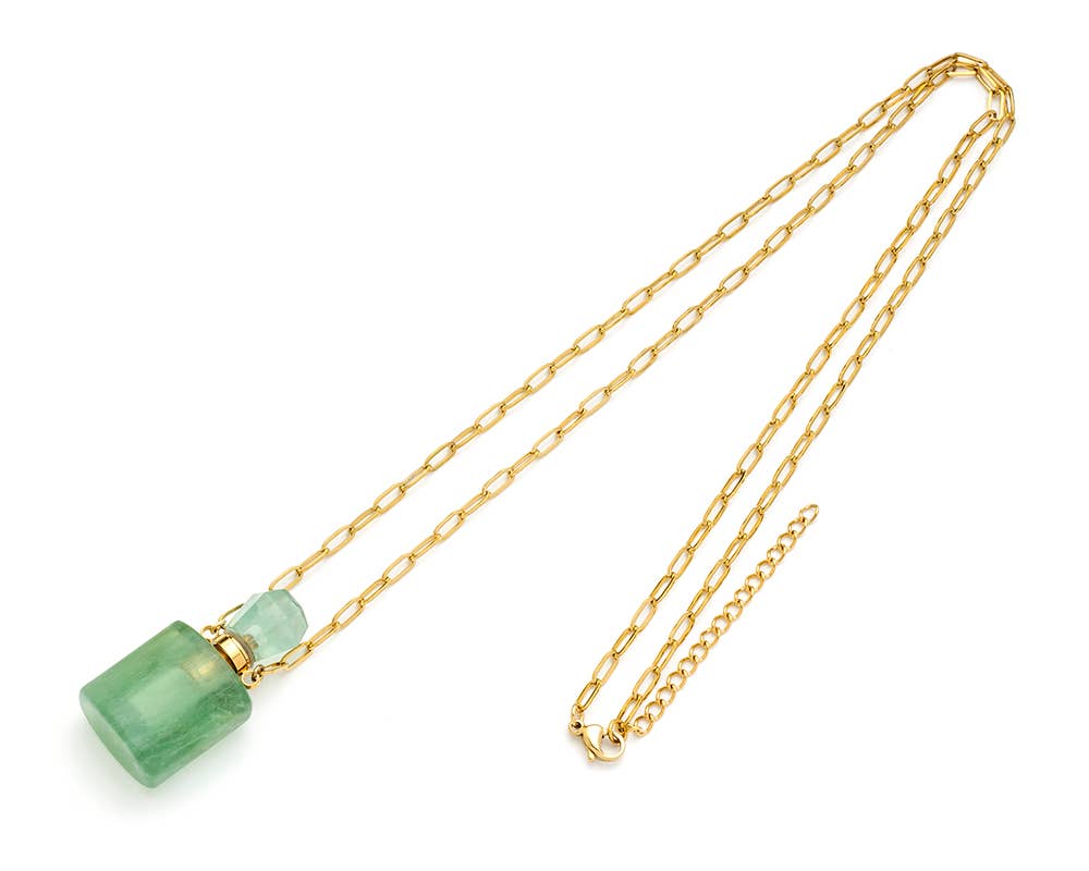 Bijoux 7bis - Wholesale Pendant/Charm Necklace - Steel Necklace Rectangle Perfume Bottle3