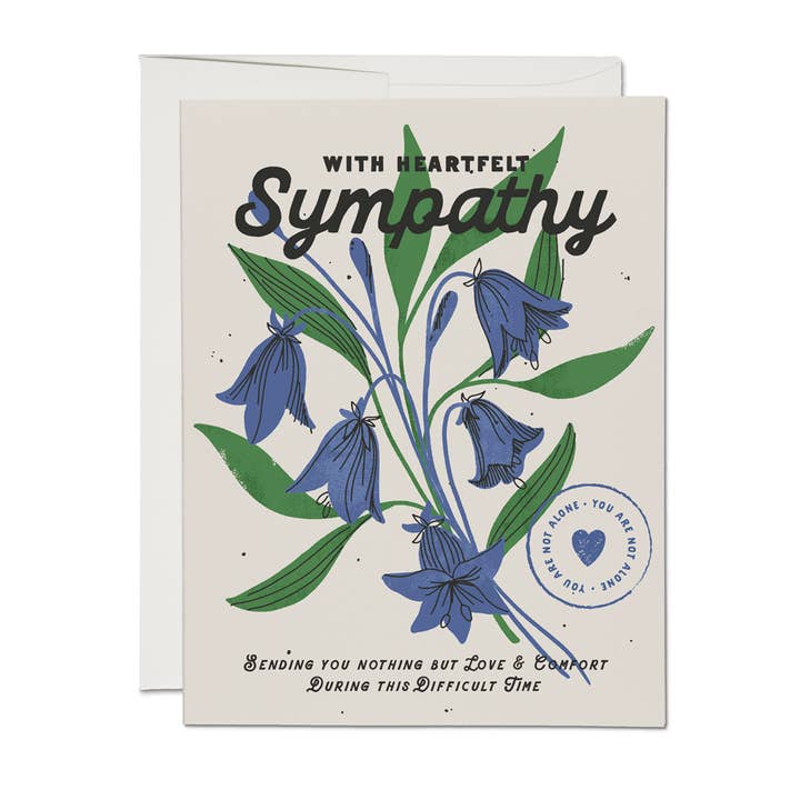 Red Cap Cards - Wholesale Sympathy Card - Heartfelt Sympathy greeting card0