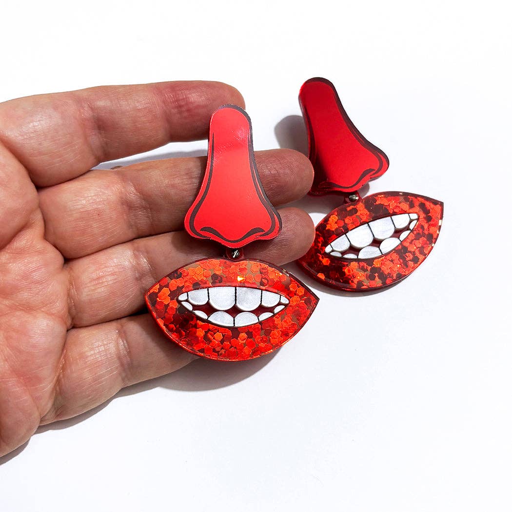 Audacious Studio - Wholesale Dangle Earrings - Dali Smile Earrings3