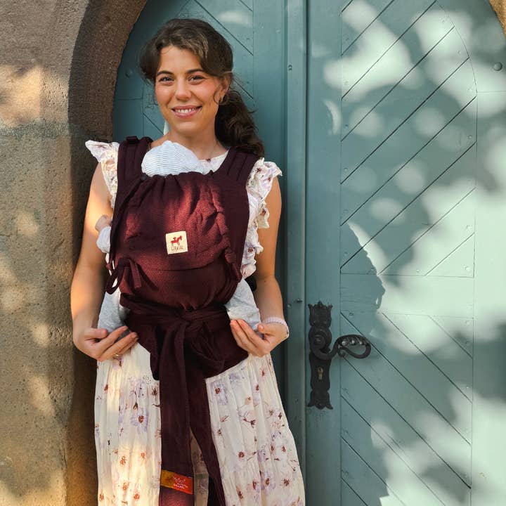 MySol Wild Berry baby carrier, suitable from birth, grows with you for wholesale by Girasol