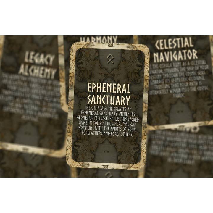 IBIZA TAROT – wholesale Tarot cards – Othala Runic Wisdom - Celestial Runes Series - Divination tools - Oracle Cards - Runes Cards3