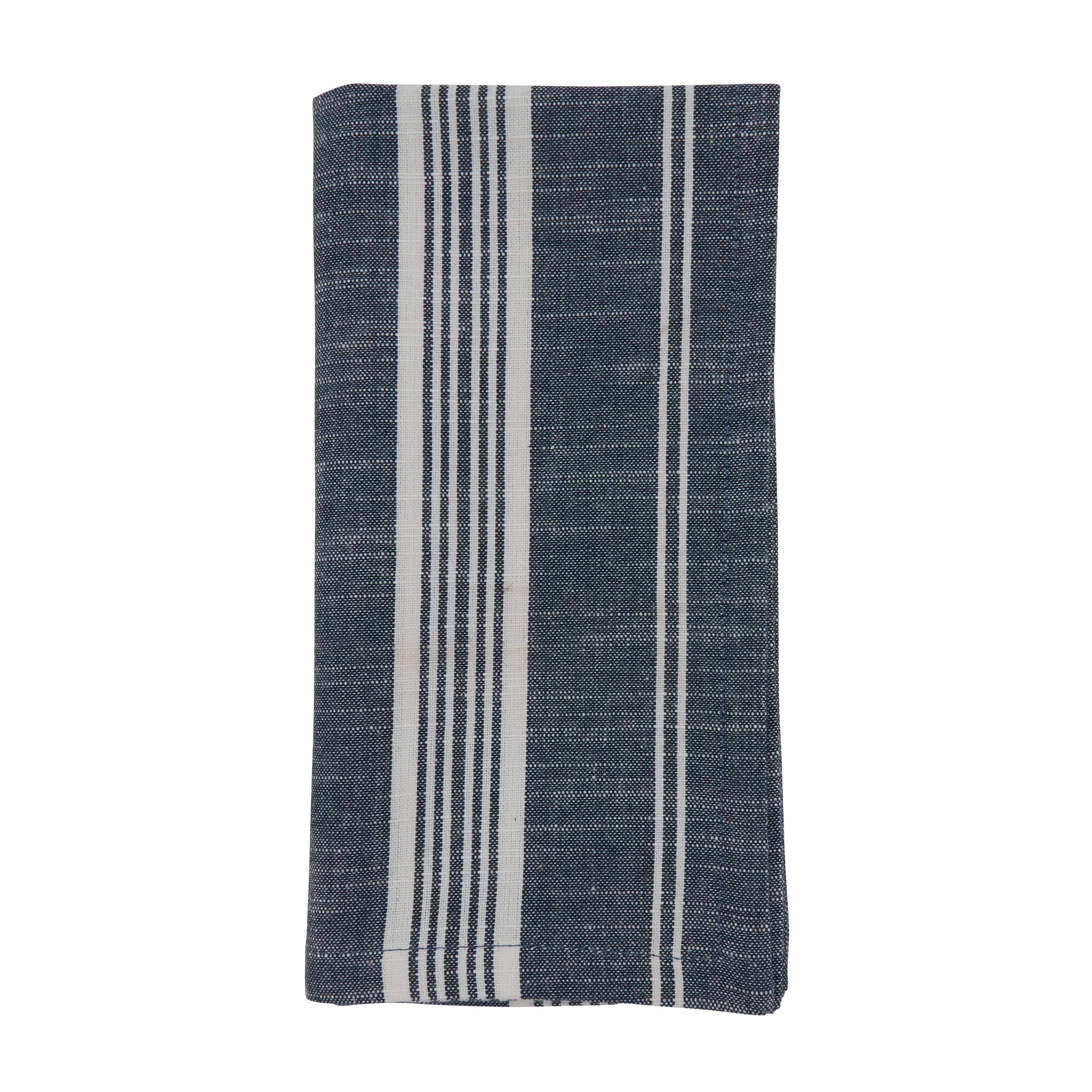 Navy Blue Striped Napkin - Perfect with Matching Runner and Placemats for wholesale on Faire1