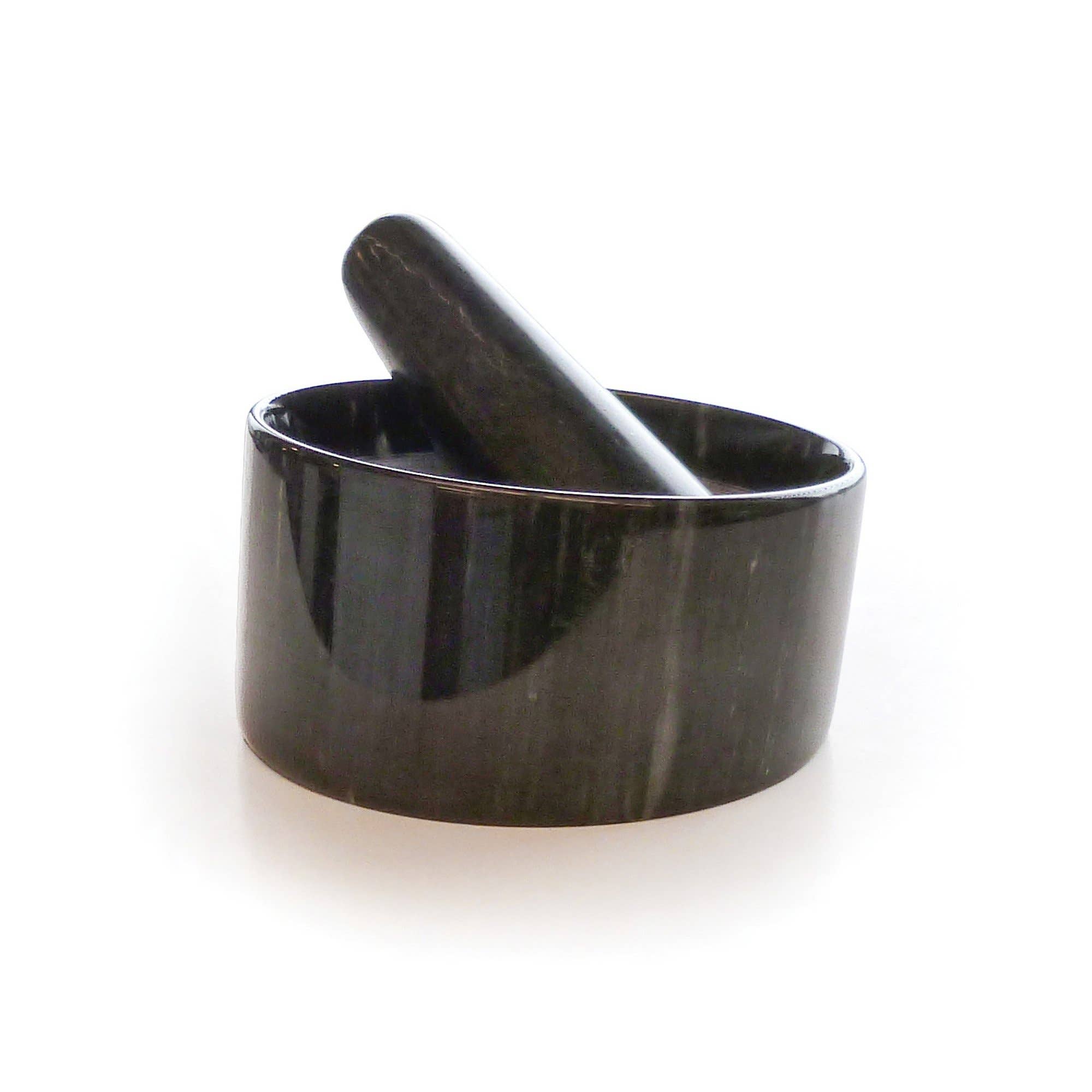 RSVP International - Wholesale Mortar & Pestle - Marble Mortal & Pestle - Black