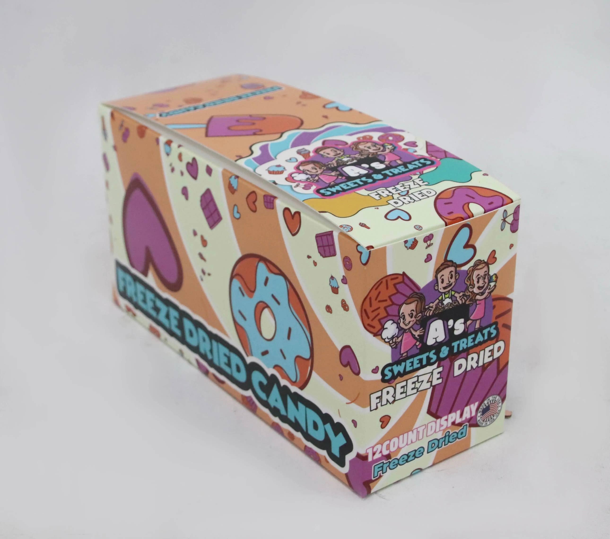 A’s Sweets & Treats Freeze Dried Candy - Wholesale Hard Candy - Rainbow Bites 2oz Snack & Go2