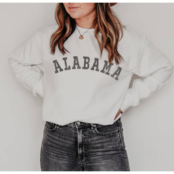 ALABAMA Graphic fleece trui voor wholesale door Shamaim