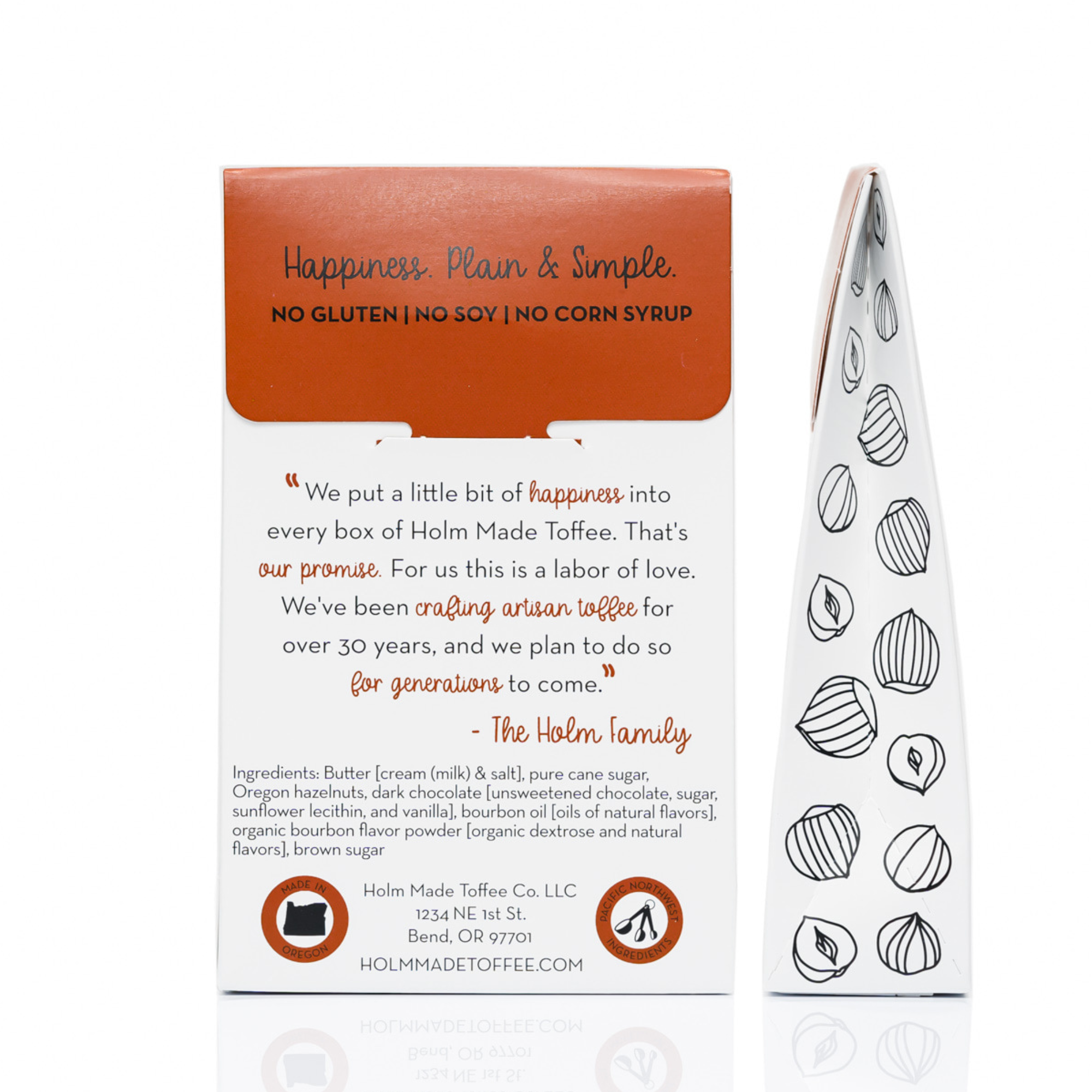 Holm Made Toffee Co. - Wholesale Toffee - ***PRE-ORDER*** Bourbon Brown Sugar - Oregon Hazelnut Toffee1