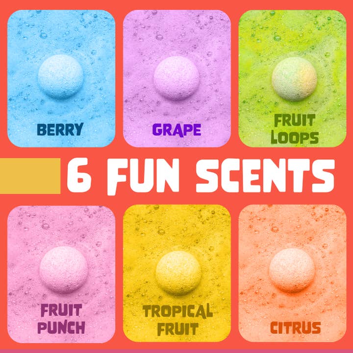 Two Sisters Spa - Wholesale Bath Bomb/Fizz - Superhero Kids Bath Bombs with Toys Gift Set – 6 pack