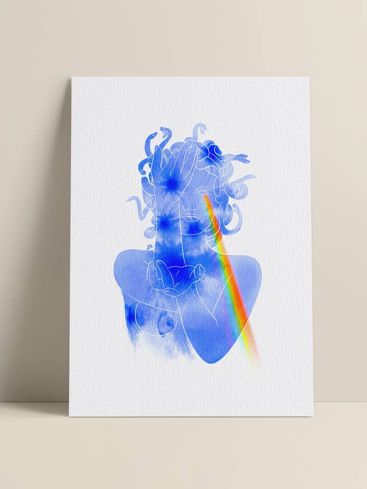 “The Spectre of Medusa” illustrated poster for wholesale by Edouard Rowehy