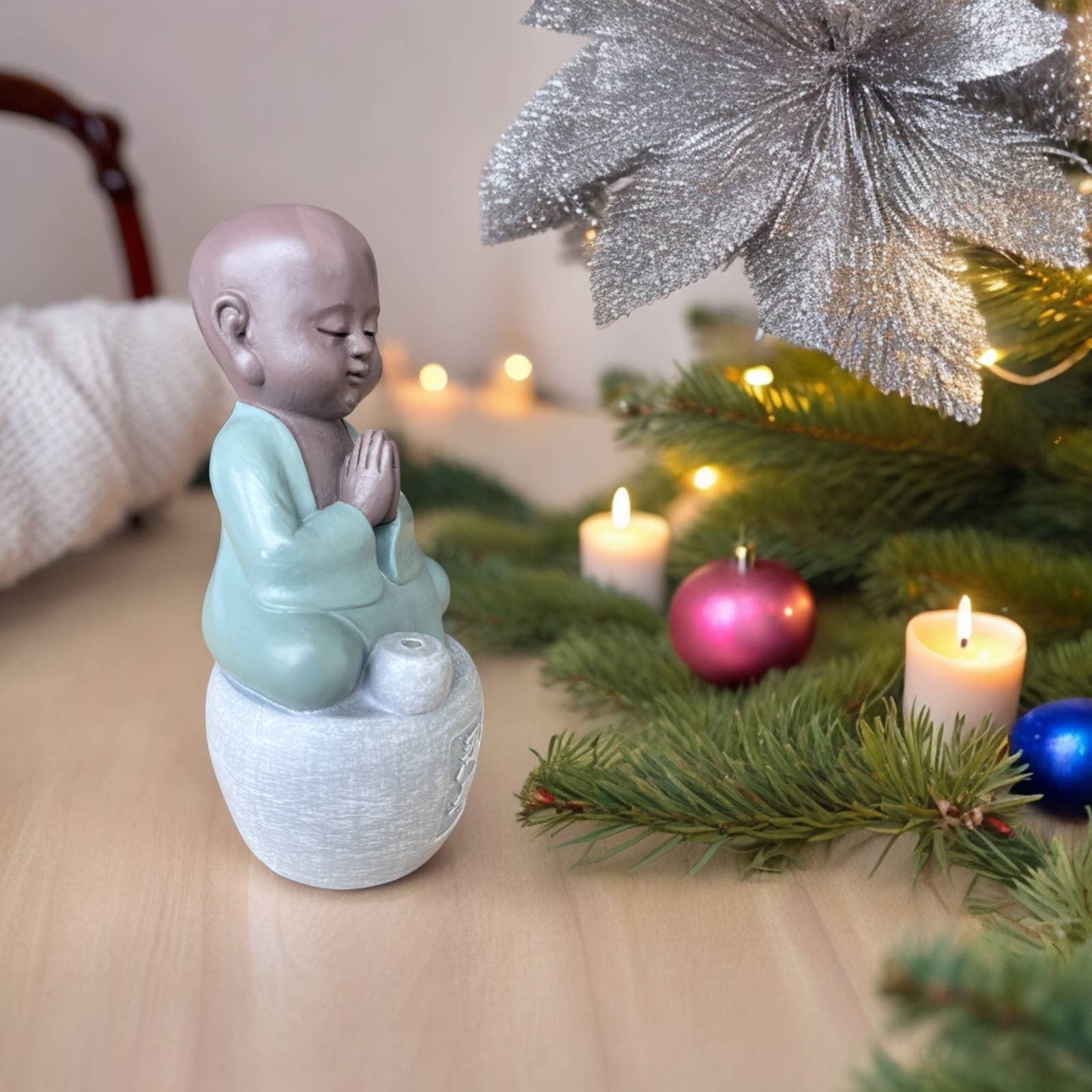 Zen'Arôme - Venta al por mayor Portainciensos - Figura de Buda con Portainciensos Tolerancia - Decoración Feng Shui9