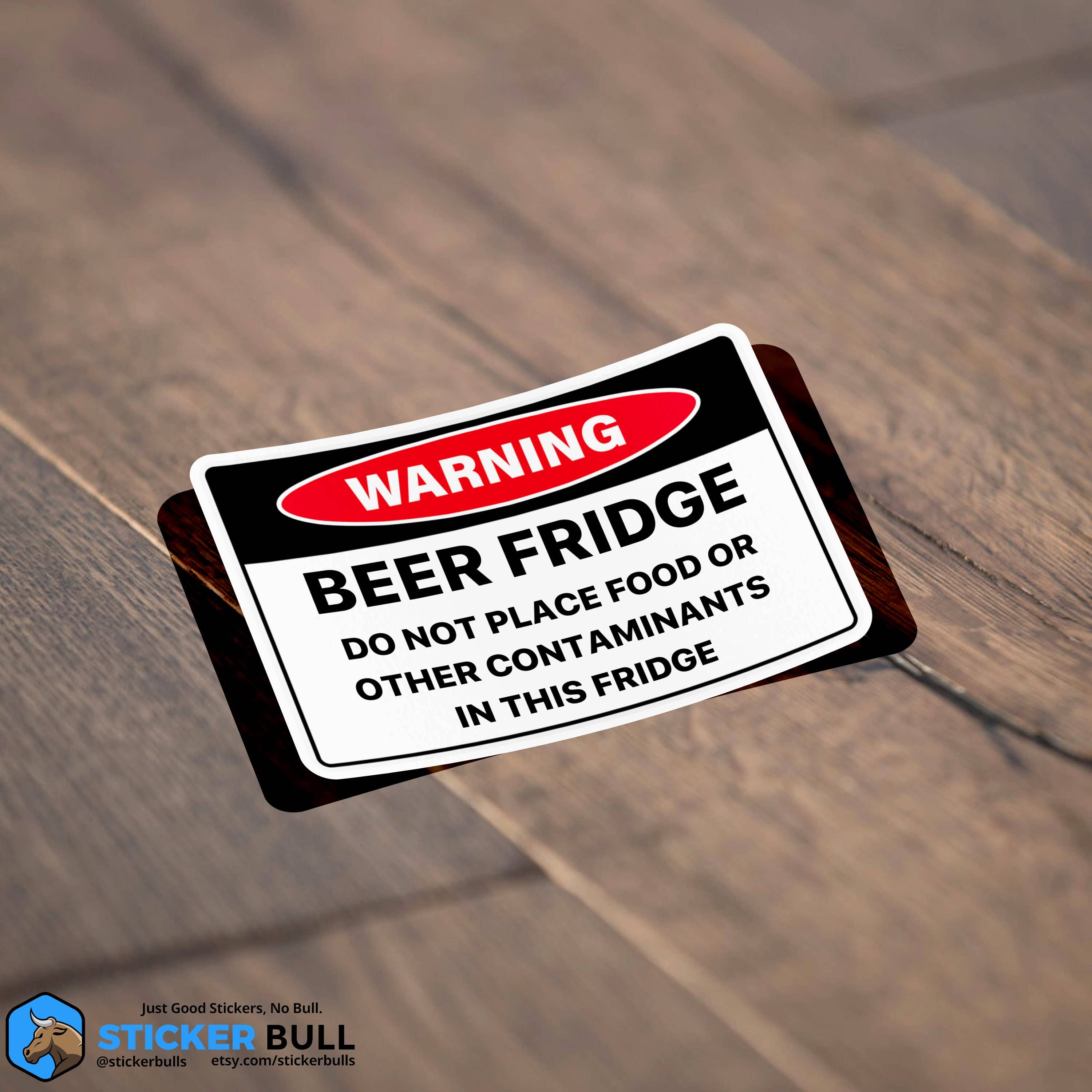 Sticker Bull – Großhandel Aufkleber – Bierkühlschrank-Aufkleber, Bieraufkleber, lustiger Warnaufkleber, Meme-Aufkleber, wasserdichter Vinyl-Aufkleber für Wasserflasche, Laptop und Kühlschrank4
