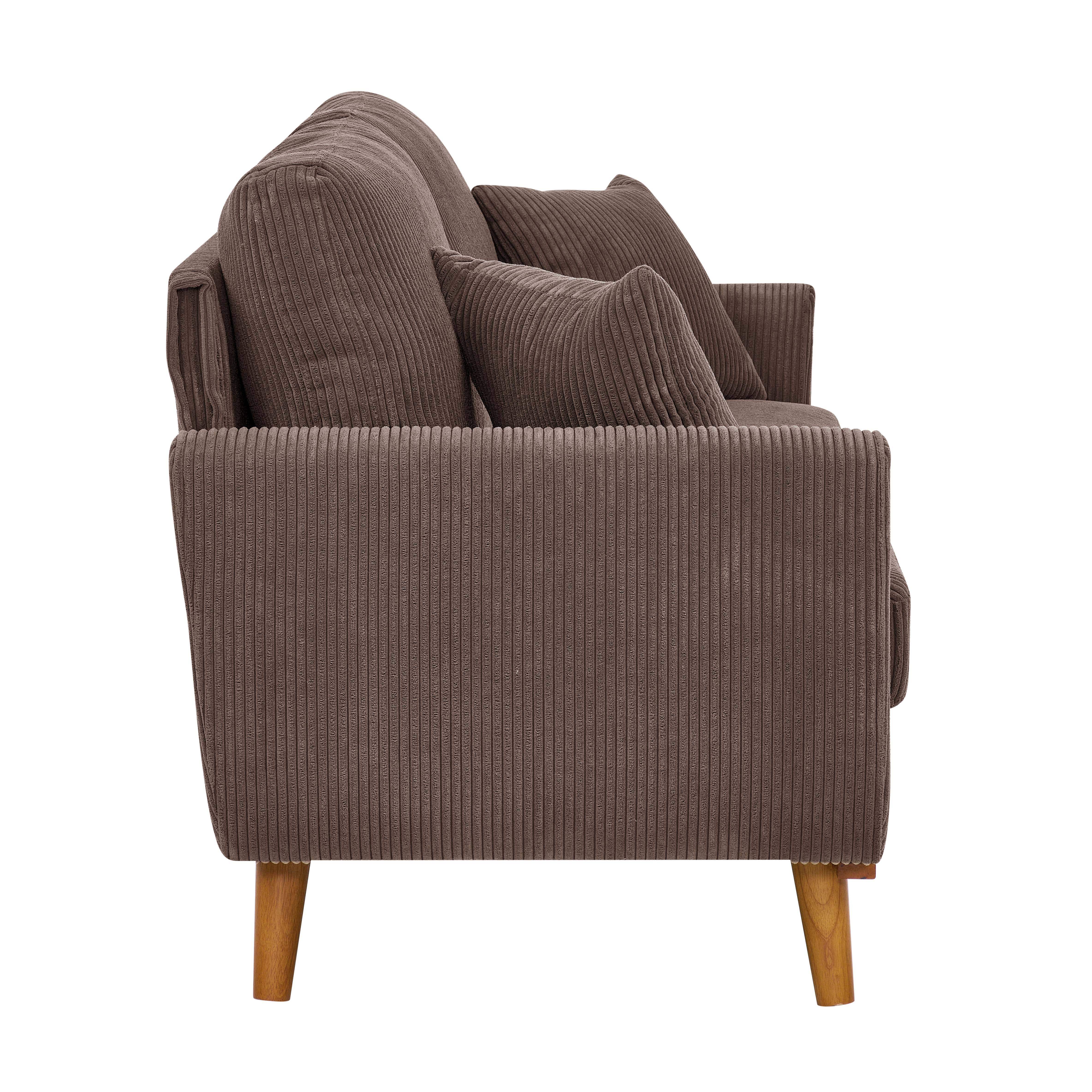 39F Inc. - Wholesale Sofa - Asher Mid-Century Corduroy Sofa, 5-Color, 2-Seat21