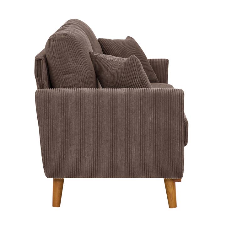 39F Inc. - Wholesale Sofa - Asher Mid-Century Corduroy Sofa, 5-Color, 2-Seat21