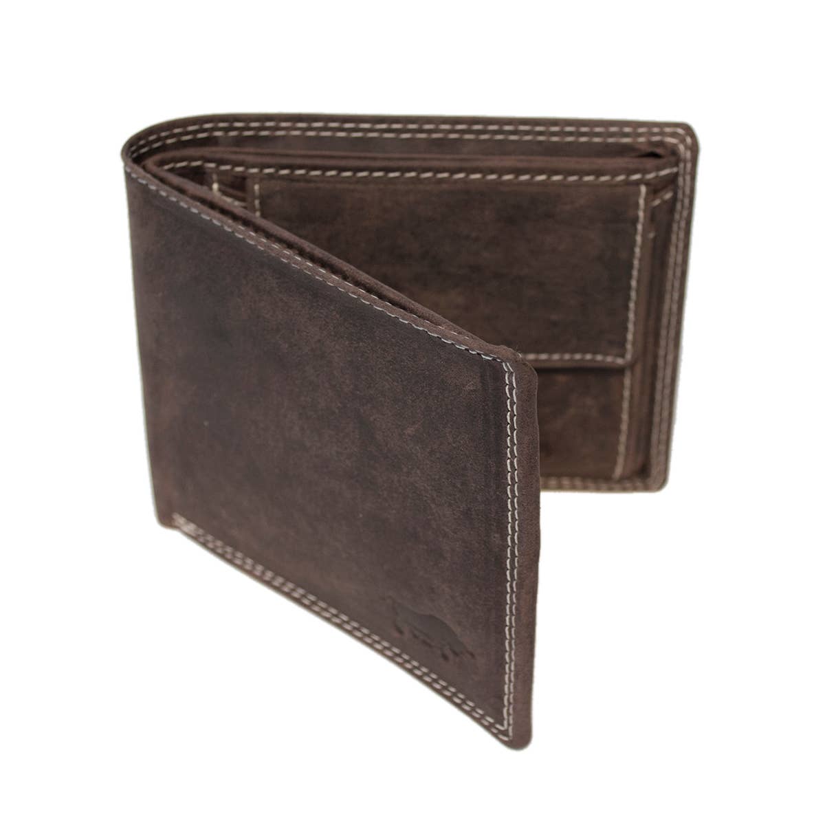 Arrigo - Wholesale Wallet - Men's - Men Billfold Wallet Buffalo Leather With Compact Model RFID10