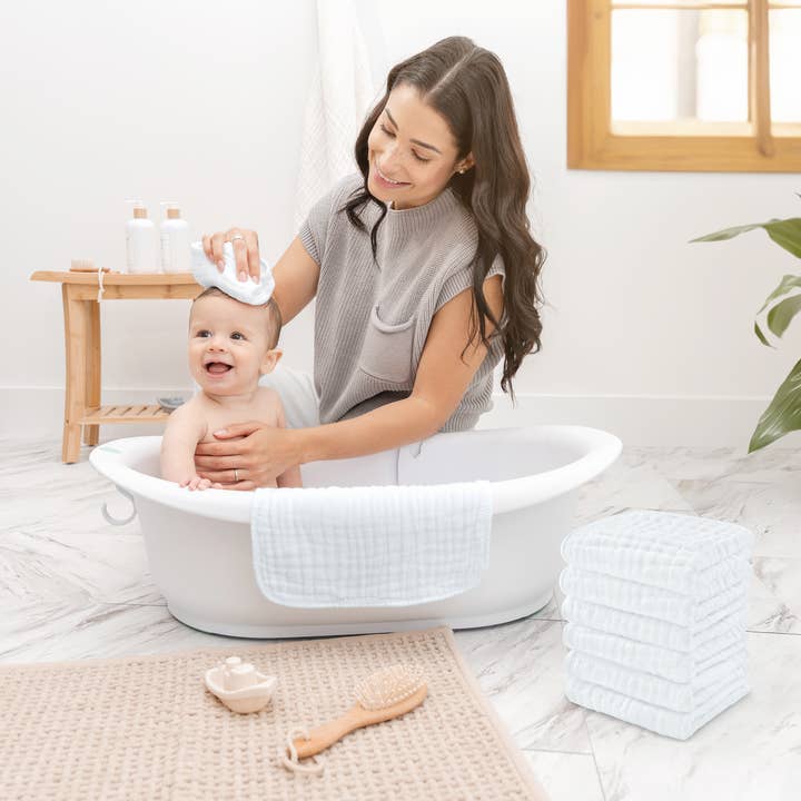 Comfy Cubs - Wholesale Wash cloth – Child & baby - Muslin Baby Washcloths, Soft 10"x10" Cotton by Comfy Cubs10