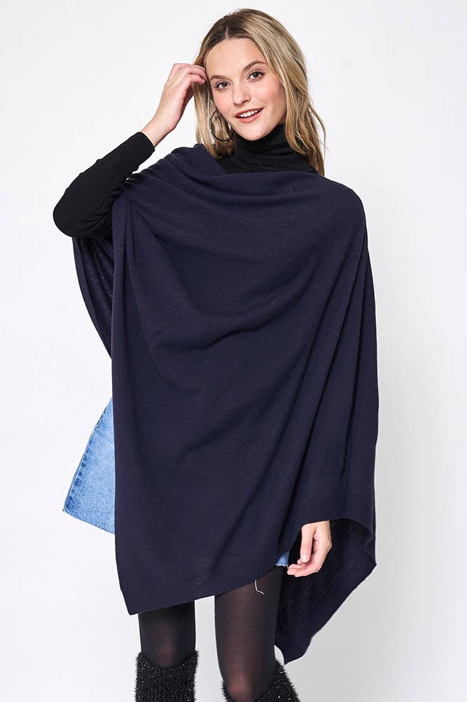 Hana - Wholesale Poncho - Women's - Solid Scarf Poncho12