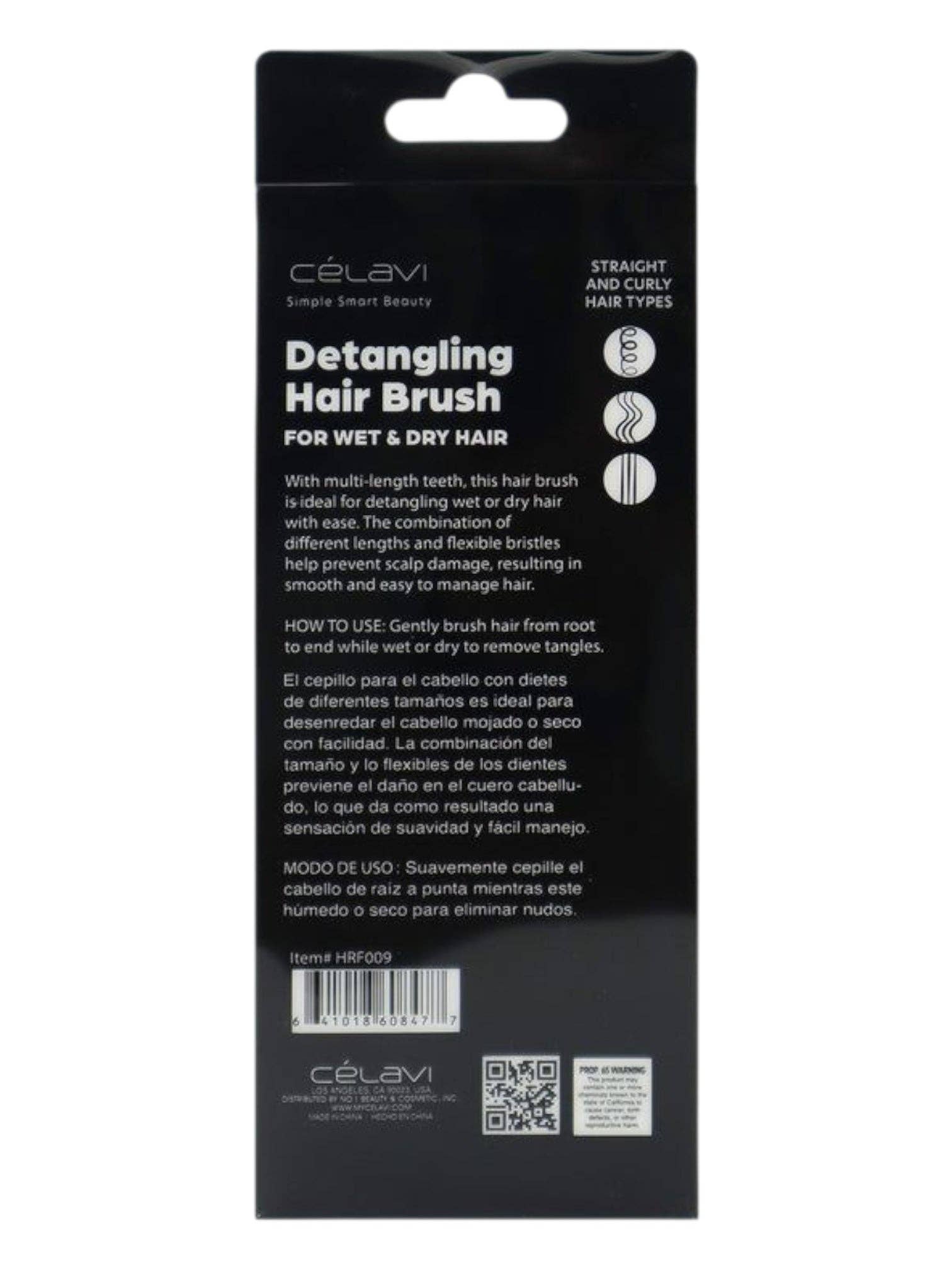 The Bling Barn - Wholesale Hair Brush/Comb - Wet Or Dry Compact Size Detangling Brush6