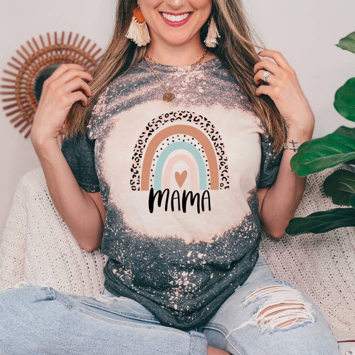 Mama Rainbow Tee for wholesale by Londas Trendy Tees