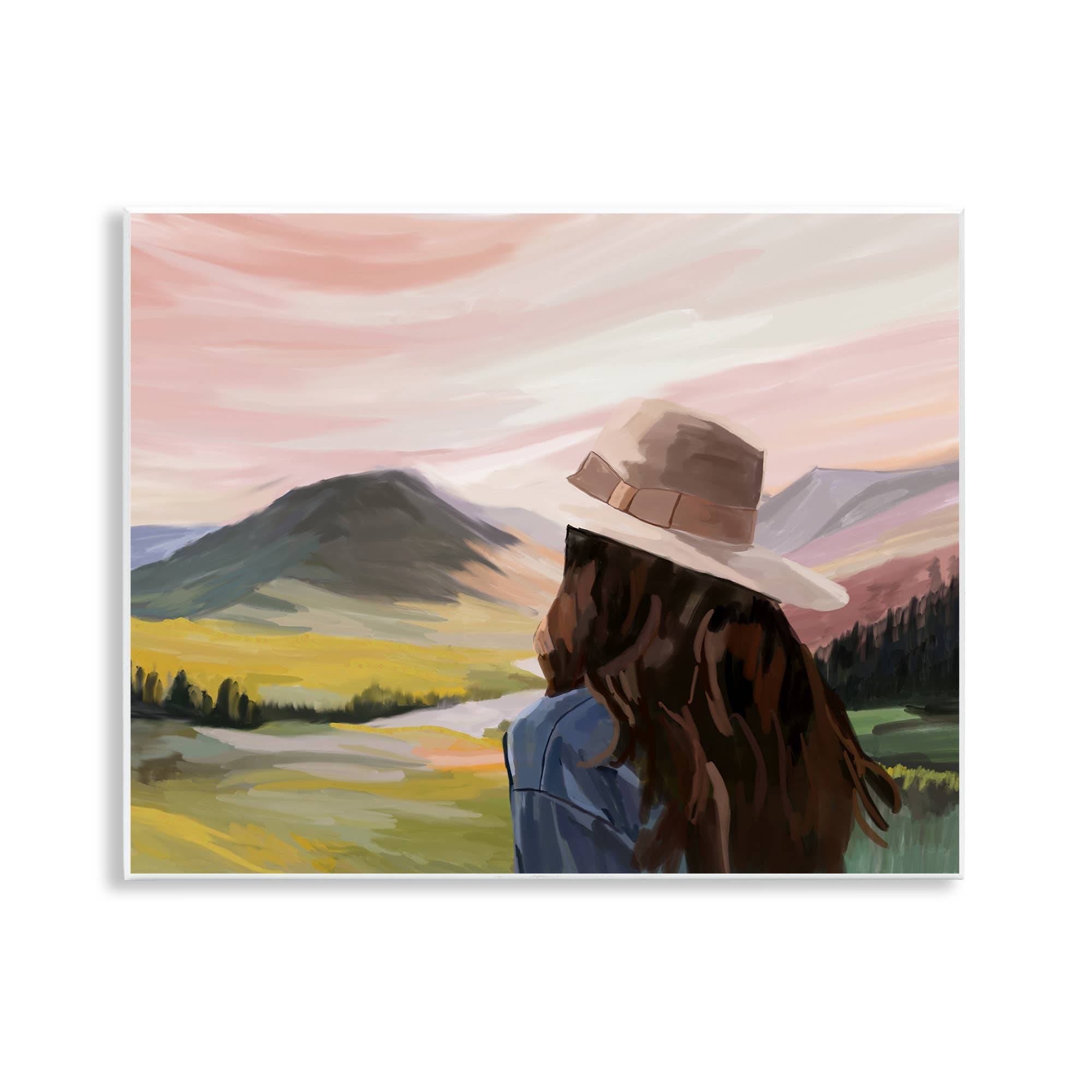 Stupell Industries - Vente Enseigne murale - Paysage de paix occidental - Art mural non encadré0