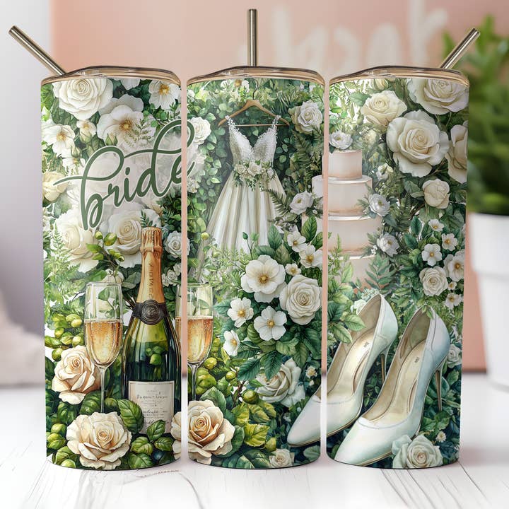 Copo de Sublimação 20oz para Noiva por atacado de Twisted T Creations