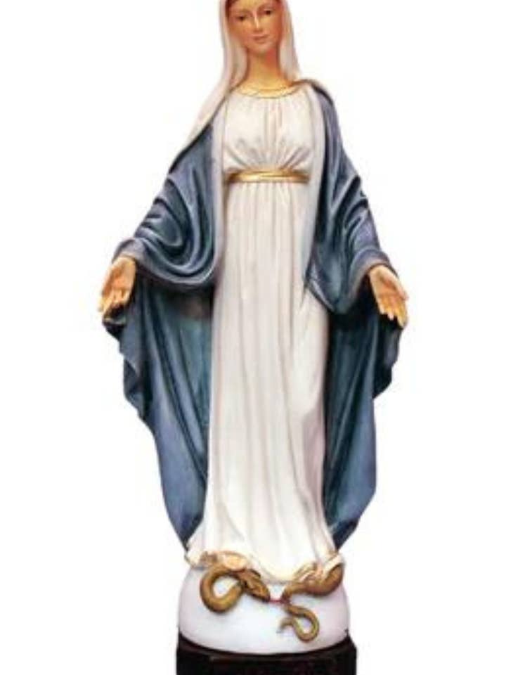 Our Lady of Grace Statue in Fully Hand-Painted, 12" for wholesale by Goldscheider of Vienna