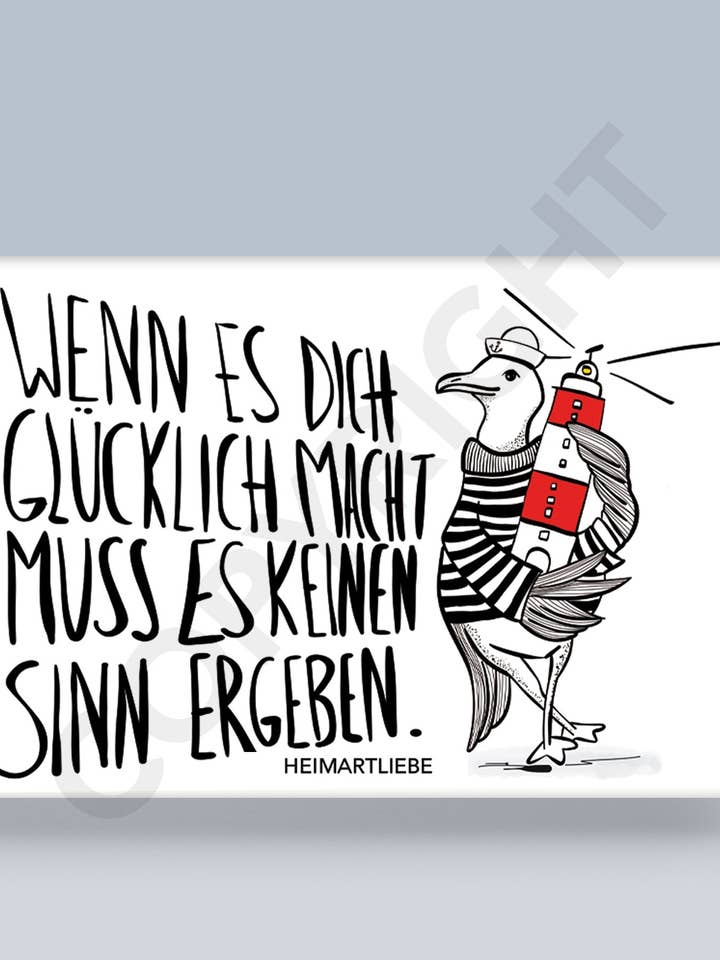 MAGNET - IF IT MAKES YOU HAPPY IT DOESN'T HAVE TO MAKE SENSE for wholesale by HEIMARTLIEBE®