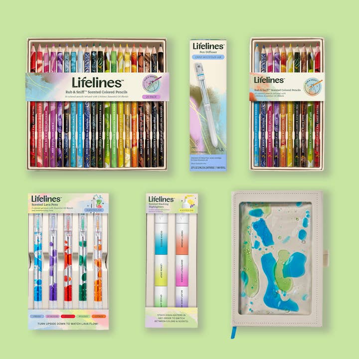 Lifelines - Wholesale Pen - Scented Lava Pens 2 Pk Pink/ Purple5