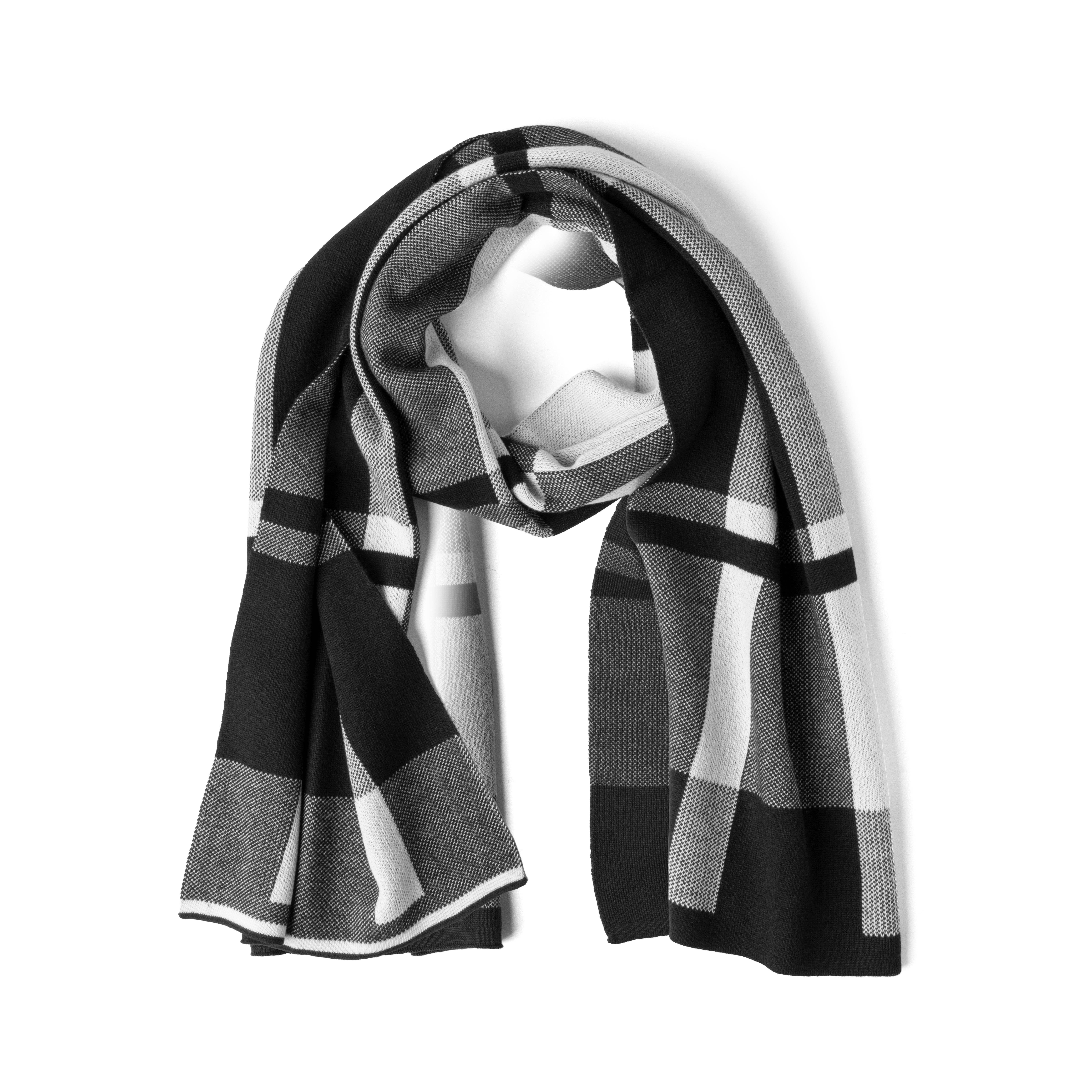 DM Merchandising - Wholesale Scarf - Men's - Britt's Knits Gentleman's Plaid Knit Scarf Open Stock0