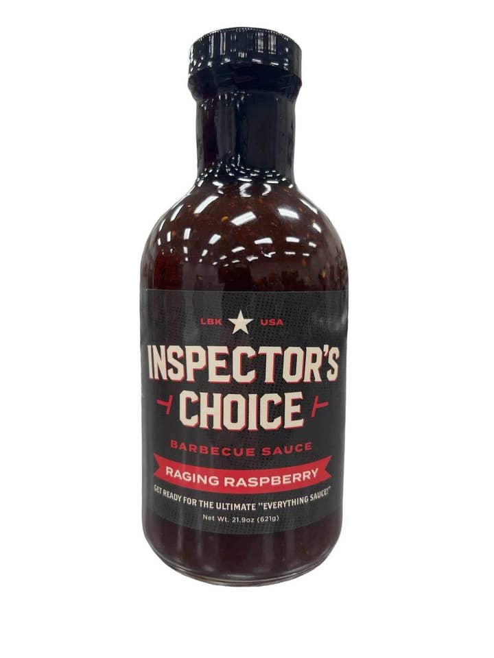 RAGING RASPBERRY- Award winning- Competition ready for wholesale by Inspector’s Choice BBQ Sauce