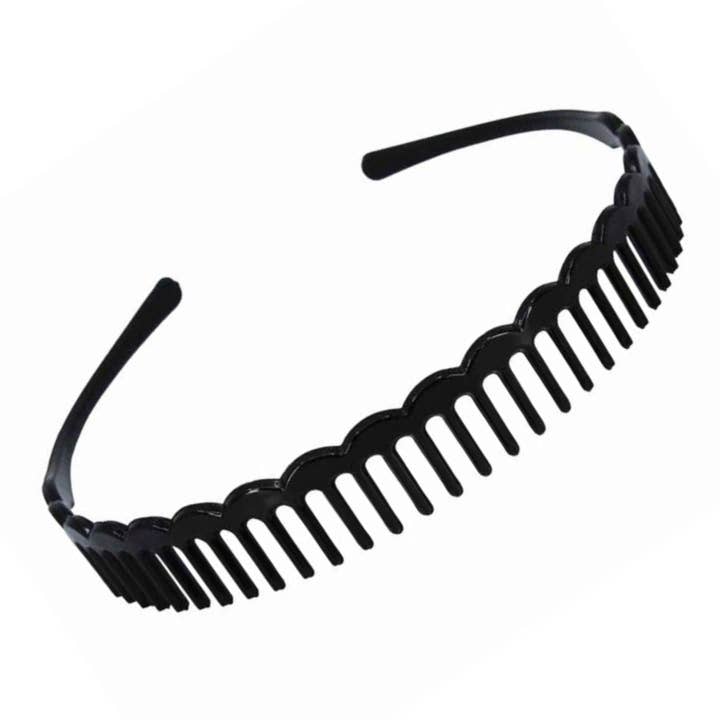 Topkids Accessories - Wholesale Fashion Headband - Unisex - Zig Zag Shark Tooth Head Band Teeth Hair Band Alice Band Comb Headband Zigzag Hairband Wavy Grip Wave Gripper Saw Toothed Aliceband1