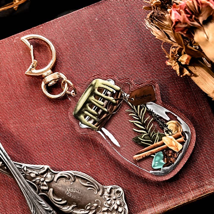 House of Hex - Wholesale Keychain - Women's - Abundance Keychain | Accessories | Witchy | Double-side0