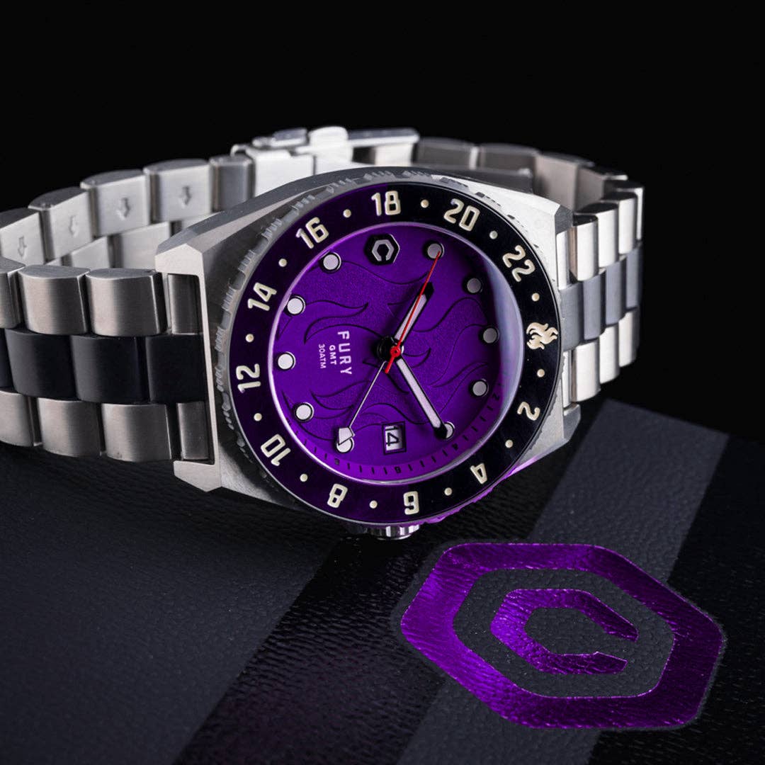 Core Time Pieces - Venta al por mayor Reloj de pulsera - Hombre - Fury GMT Púrpura Profundo5