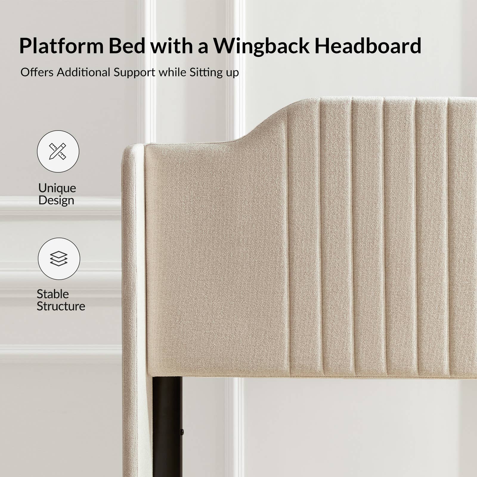 Karat Home - Wholesale Bed - Stuart Hydraulic Lift Up Platform Queen Bed12