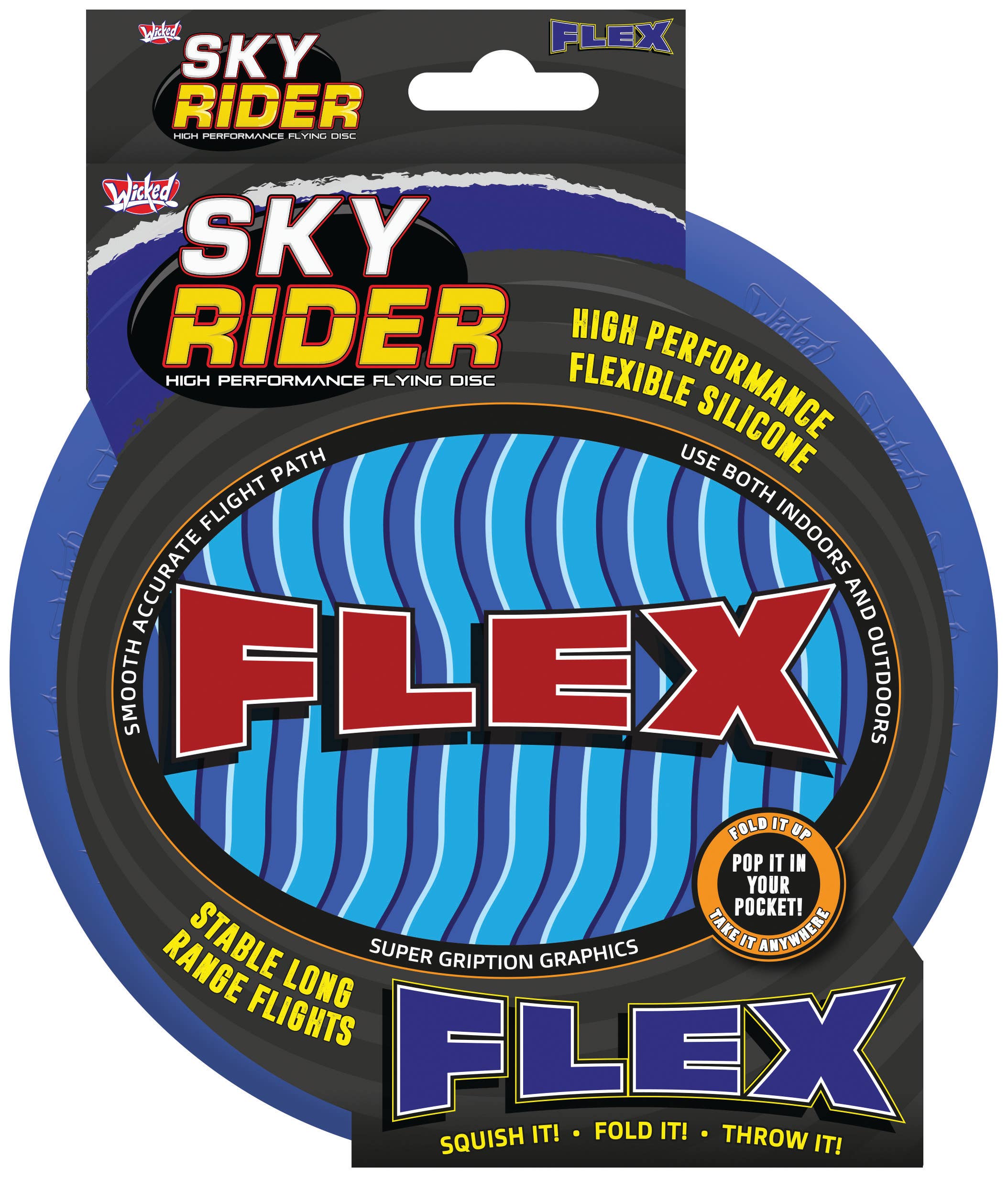 MukikiM Toys & Games - Wholesale Sporting Game - Kids & Baby - Wicked Sky Rider Flex - Soft Silicone Flyer To Take Anywhere5
