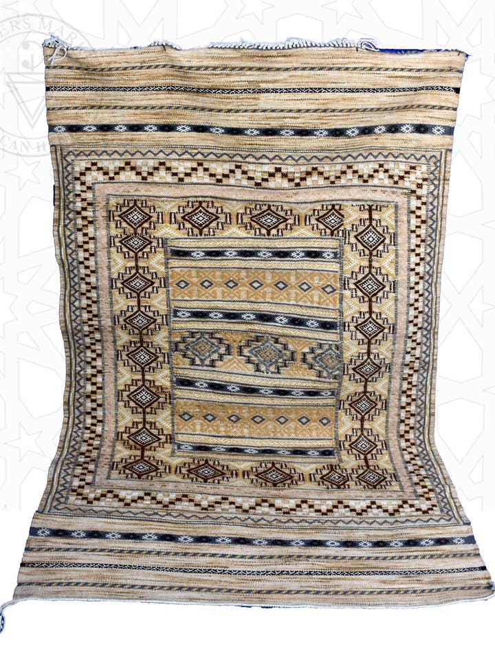 Flachgewebter Kelim marokkanischen Teppich für den Großhandel von Berbers Market