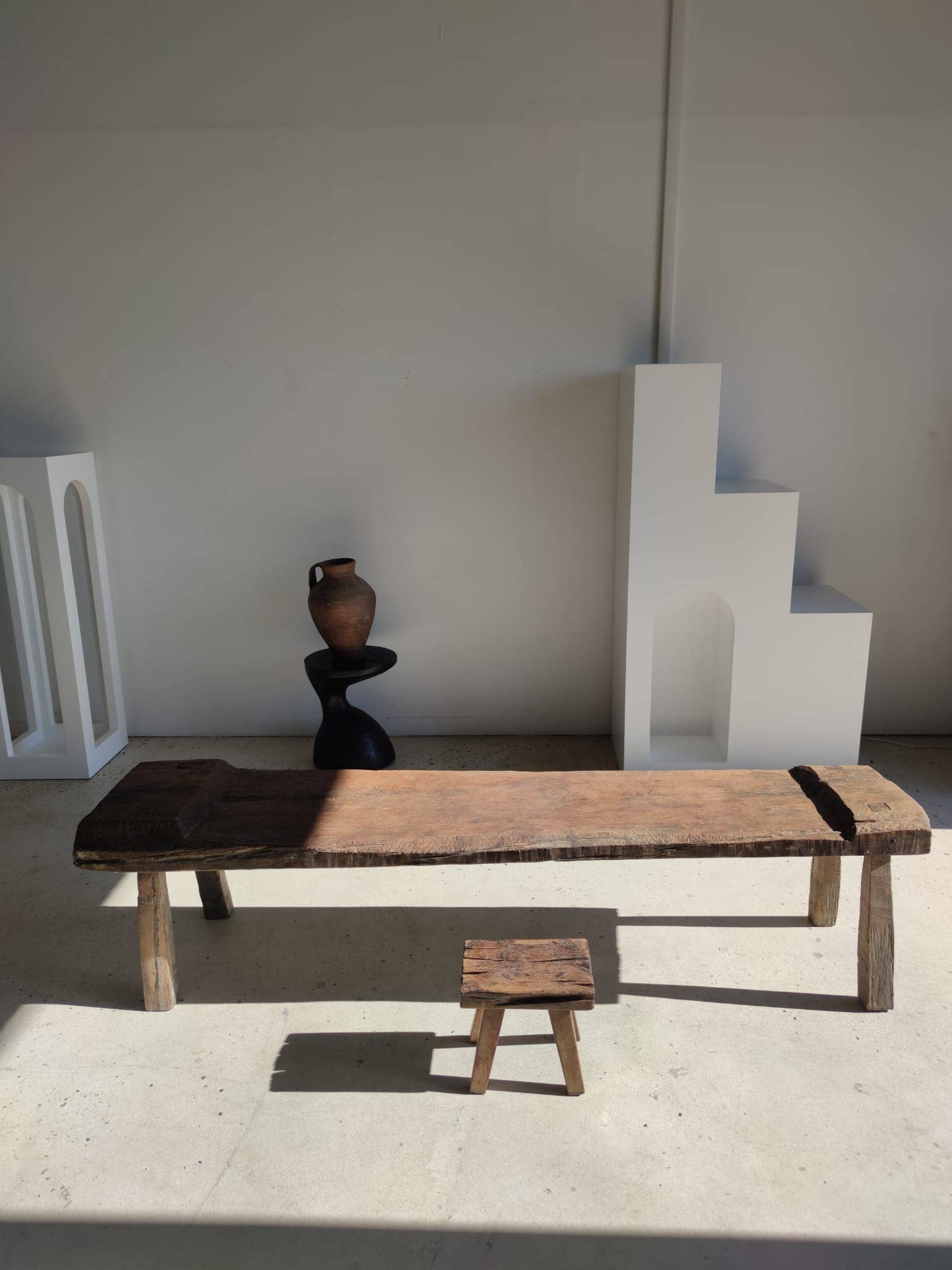 Office Objets - Wholesale Bench - Very large antique teak bench H:50cm L:2m0669