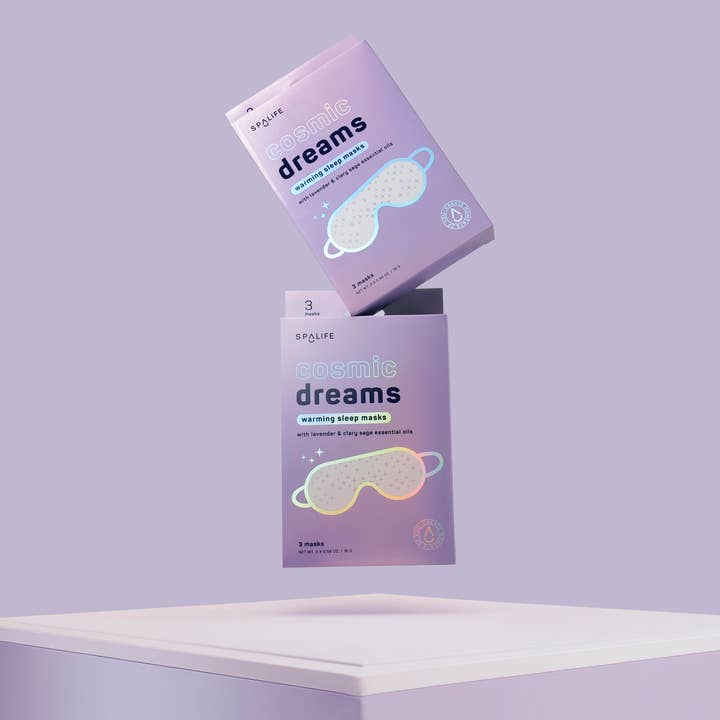My Spa Life - Wholesale Sleep/Eye Mask - Cosmic Dreams Warming Sleep Masks, Spa Eye Masks - 3 Pk