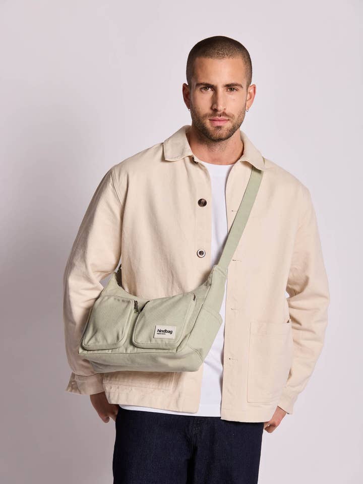 Mehrfachtasche Emile Tonerdegrün für den Großhandel von Hindbag