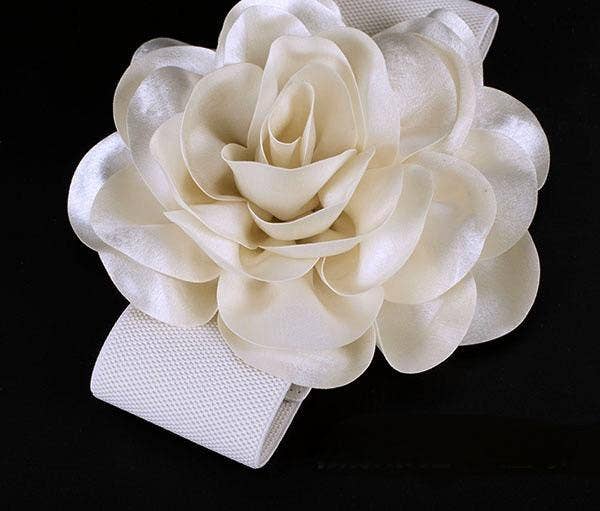 Productseeker - Wholesale Belt - Women's - BELT-1 Elegant White Floral Dress Belt - Fashion Accessory4