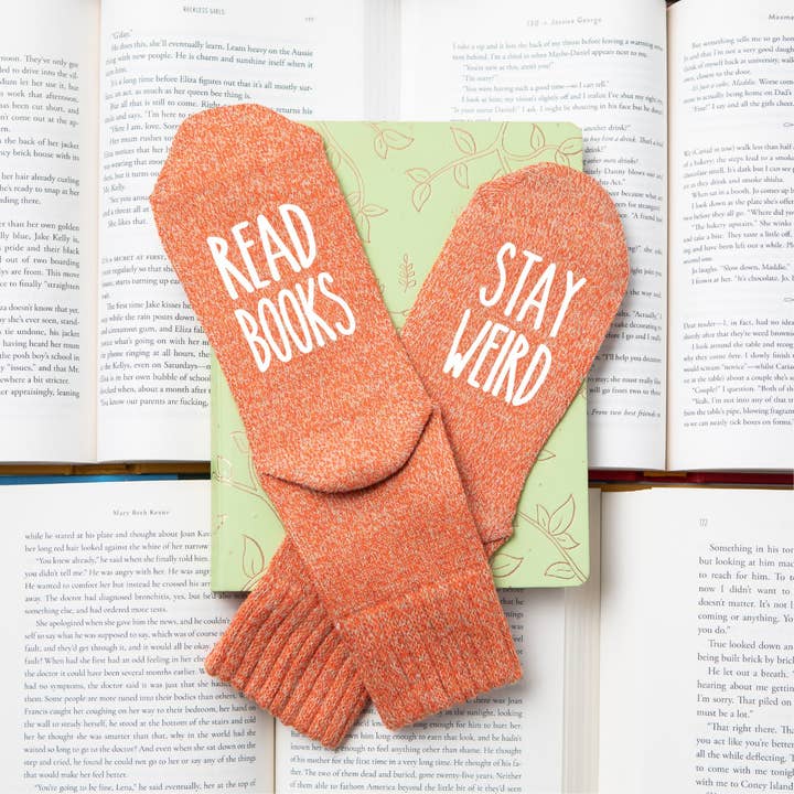 The Obstinate Octopus - Wholesale Socks - Women's - "Read Books, Stay Weird" Women's Cozy Socks4