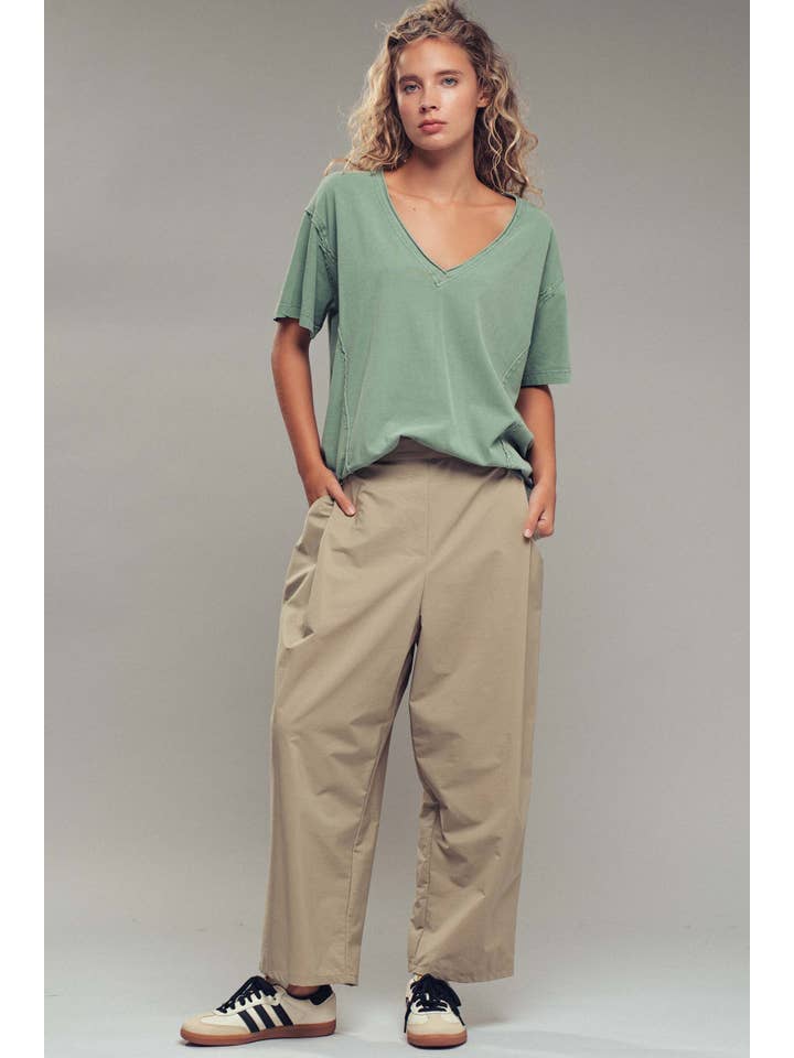 Urban Daizy - Wholesale T-Shirt - Women's - Vintage Wash V-Neck Cotton Tee23