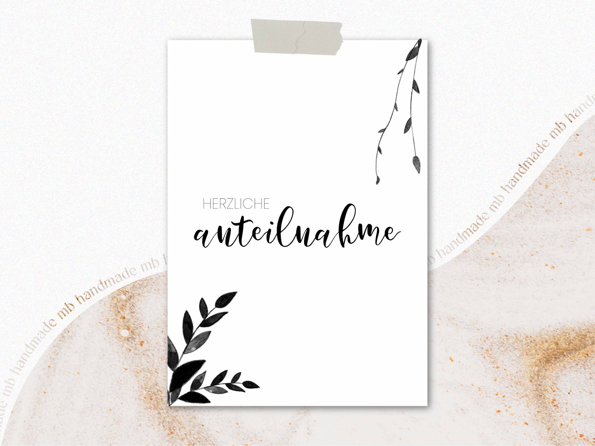 mb handmade - Wholesale Sympathy Card - HEARTFELT SYMPATHY1