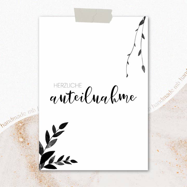 mb handmade - Wholesale Sympathy Card - HEARTFELT SYMPATHY1