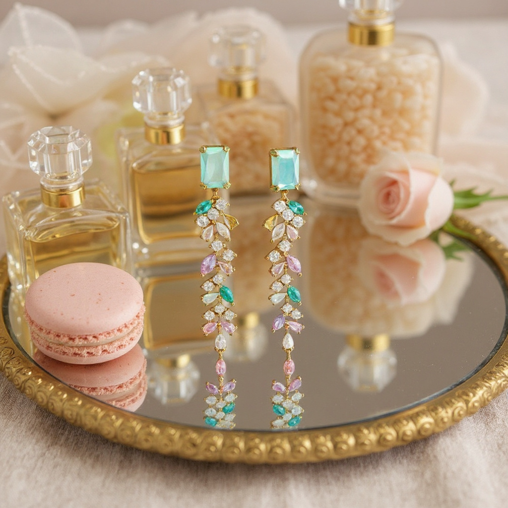 Athena Bridal Jewellery - Wholesale Dangle Earrings - CUBIC ZIRCONIA COLLECTION - SPARKLE DROP EARRINGS - CZER827 6