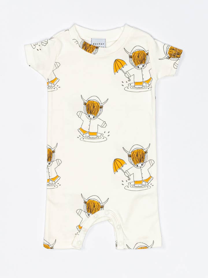 Highland Cow Short Romper for engroshandel hos Doctor Mother Other