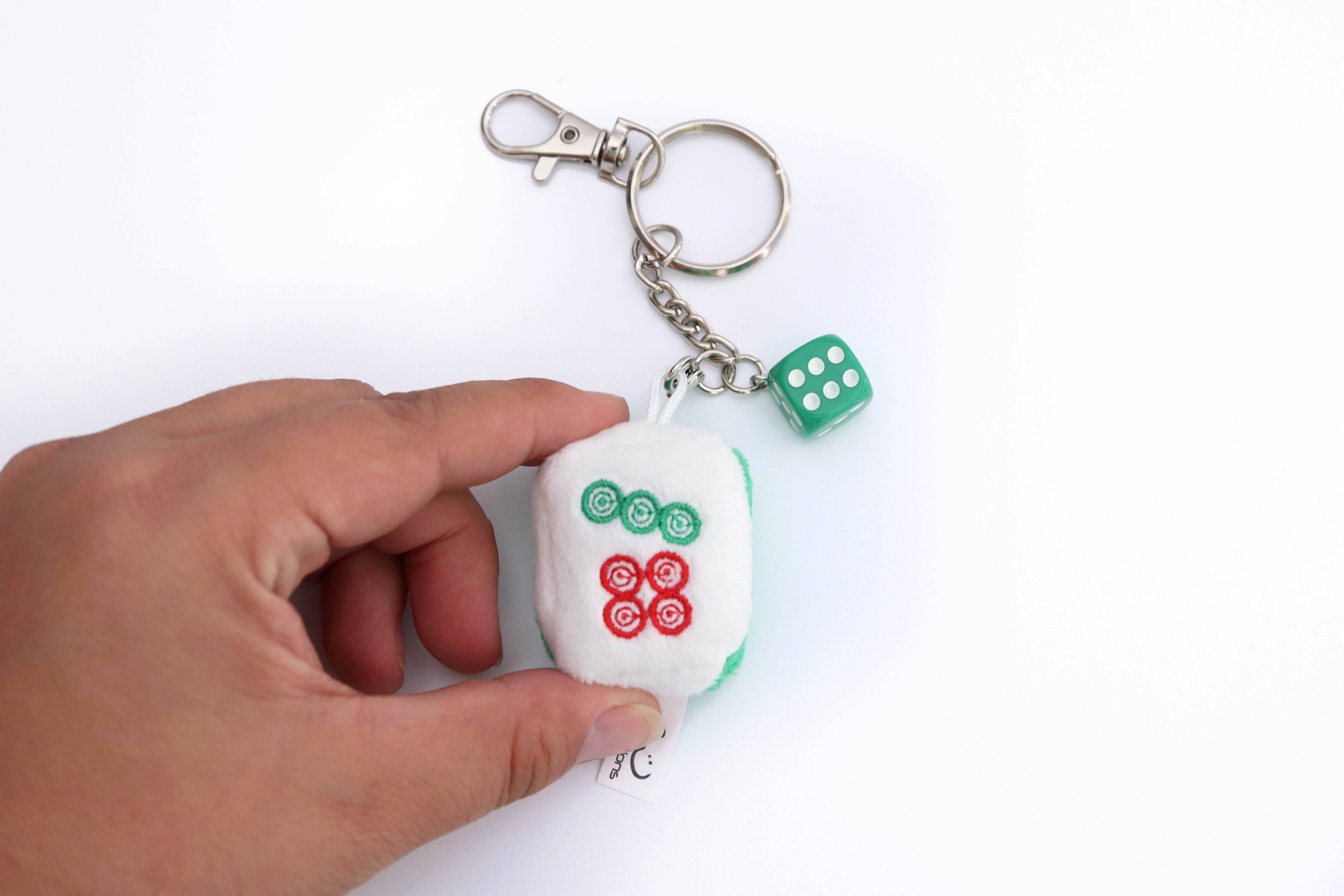 Emii Creations - Wholesale Keychain - Unisex - Tiny Mahjong Tile Plush Key & Bag Charm7