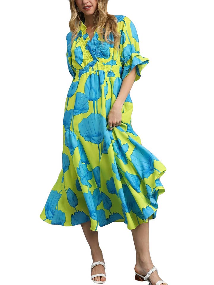 Vanilla Monkey - Wholesale Dress - Women's - Bloom Boldly Maxi Dress